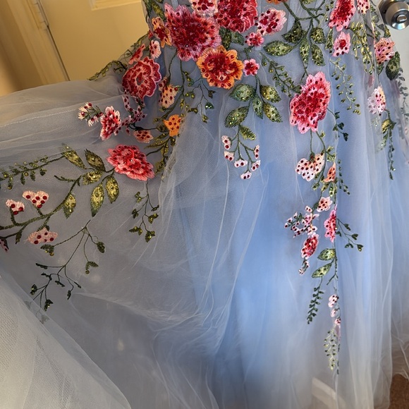 MAC DUGGAL
Strapless Embroidered Tulle Midi Dress Anthropologie - Picture 10 of 17